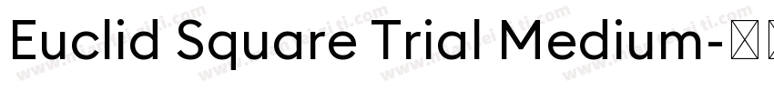 Euclid Square Trial Medium字体转换